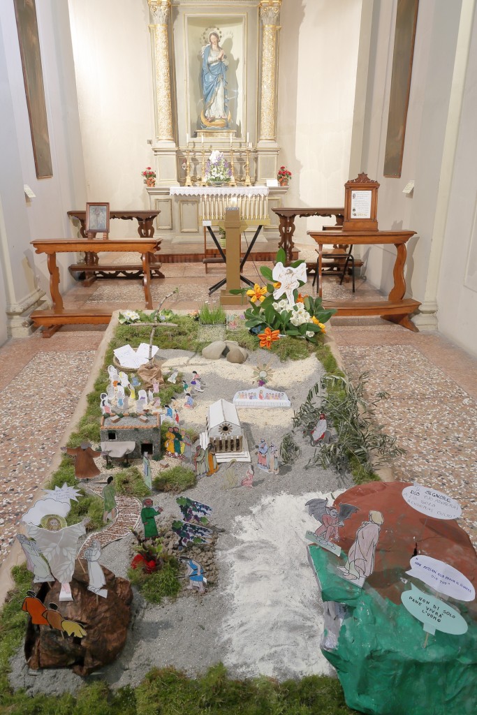 Il Giardino di Pasqua nella cappella dell'Immacolata